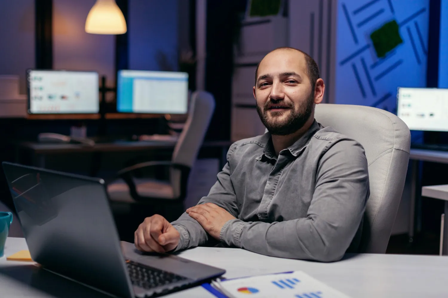 Senior Javascript Engineer working with a BlueShores client team
