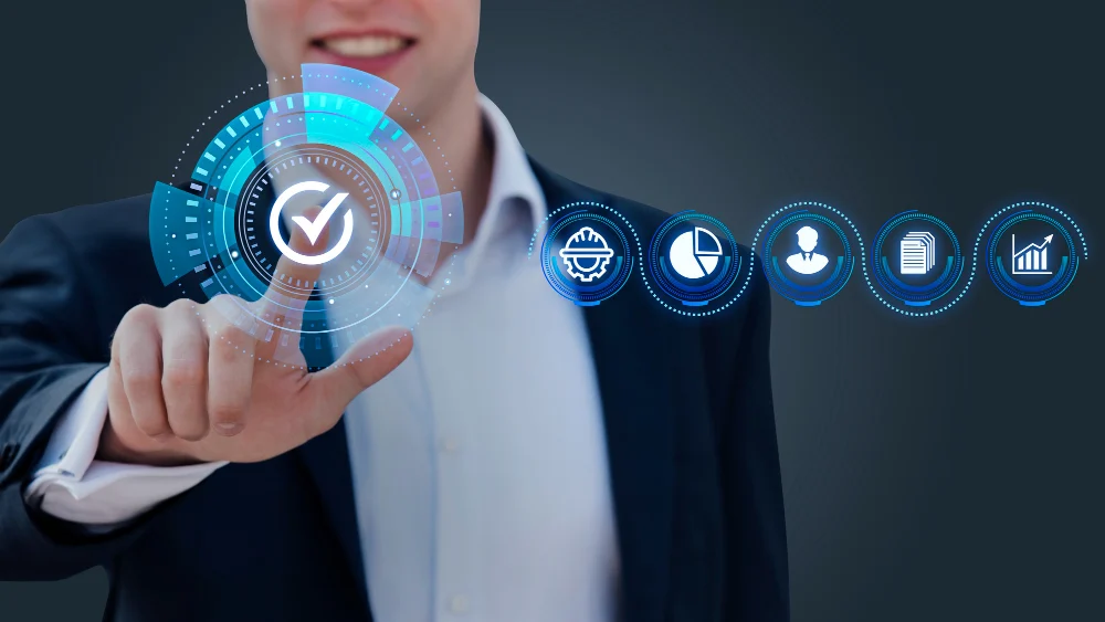 Technology professional selecting a verified digital solution